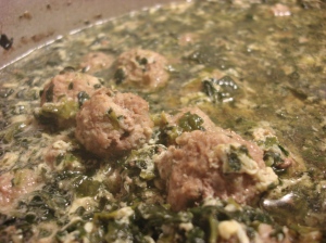 Packed with meatballs and greens, this is one of the best soups I have ever had!